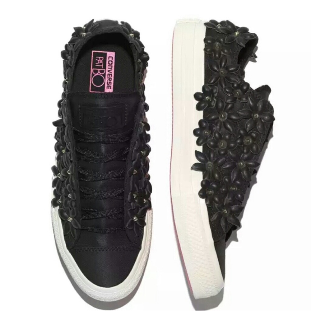 Converse PatBo Chuck Taylor All Star Floral Black Laser Sneaker Lace Collector 8
